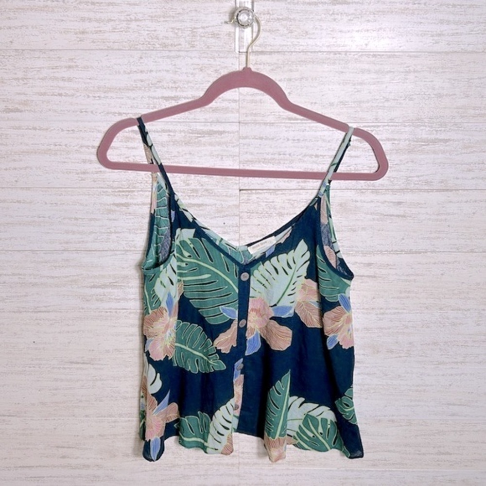 Miss Love Green Leaf OverSized Crop Top | SIZE S